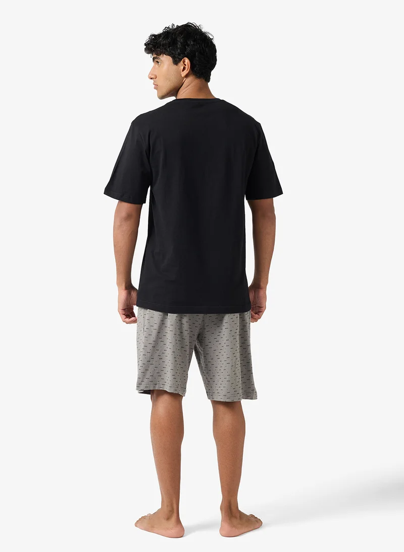 EMPORIO ARMANI Logo T-Shirt And Shorts Set
